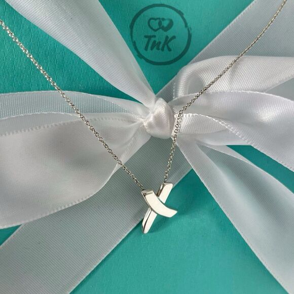 Paloma Picasso Graffiti X Pendant Necklace - Silver - 16” - Tiffany & Co - Picture 8 of 11